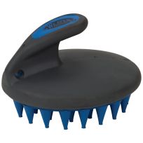 WEAVER EQUINE™ Palm Curry Brush, 65-2058-157, French Blue / Gray
