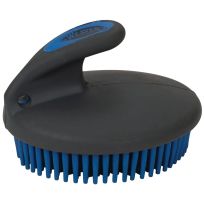 WEAVER EQUINE™ Fine Palm Curry Brush, 65-2061-157, French Blue / Gray