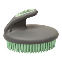 WEAVER EQUINE™ Fine Palm Curry Brush, 65-2061-C1, Mint / Gray