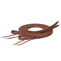WEAVER EQUINE™ Oiled Leather Protact Split Rein, CD-1639, Oiled Russet, 1/2 IN x 8 FT