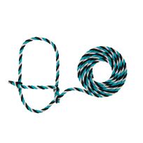 WEAVER LIVESTOCK™ Cattle Polypropylene Rope Halter, 35-7900-H48, Teal / Black / Gray