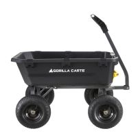 Gorilla Carts Poly Dump Cart, 7 CU FT, GCG-7