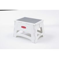 Rubbermaid 1-Step Folding Stool, RM-PL1W-COM
