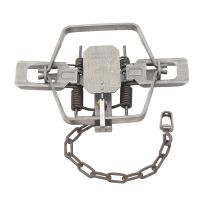 Duke Traps #4 Coil Spring Animal Trap, Square Jaw, 0502