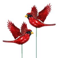 Exhart 4 IN WindyWings Cardinal Garden Stake, 06177