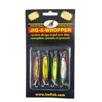 HT Lazer Rocker Minnow, 4-Pack, LRM-414A, Assorted, 1/4 OZ