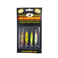 HT Lazer Rocker Minnow, 4-Pack, LRM-418A, Assorted, 1/8 OZ