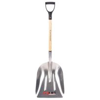 BLACK DIAMOND™ Wood D-Handle Aluminum Grain Scoop, BDGS202MS, 36 IN