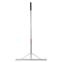 BLACK DIAMOND™ 54 IN Fiberglass Long Handle Aluminum Landscape Rake, BDBRK006MS