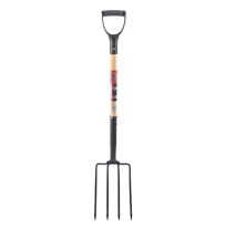 BLACK DIAMOND™ 31 IN Wood D-Handle 4 Tooth Digging Fork, BDST226MS