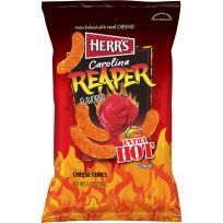 HERR'S Extra Hot Carolina Reaper Cheese Curls, 7549, 6 OZ