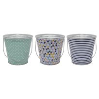 Patio Essentials Citronella Candle Geo Bucket 5.71 IN, 21092GEO2, Assorted, 18 OZ