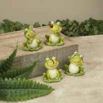 Gerson International 2.75 IN Resin Frog Figurine, Assorted, 2387630