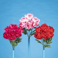 Gerson International 20 IN Artificial Peony Bush, Assorted, 2584550