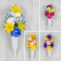 Gerson 20 IN Memorial Vase, Assorted Colors, CVP0001