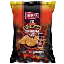 HERR'S Grill Mates Smokehouse Maple Ripple Potato Chips, 7380, 6.5 OZ
