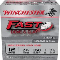 Winchester 12 Gauge - 2-3/4" #7.5 Fast Dove, 1 OZ Ammo, 25-Round, WFD127B