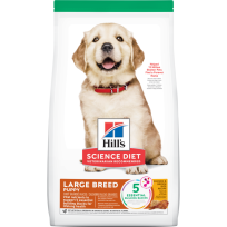 Hill's Science Diet Puppy Large Breed Chicken Meal & Oats Recipe Dry Dog Food, 607794, 27.5 LB Bag