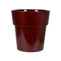 Grosfillex Solta Decorative Planter, Brushed Scarlet, US854662, 19 IN