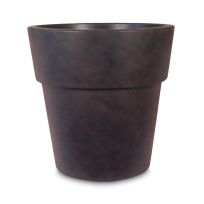 Grosfillex Solta Decorative Planter, Rust, US857116, 19 IN