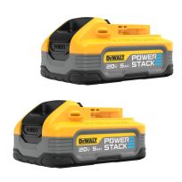 DEWALT POWERSTACK 5 AH Battery, 2-Pack, DCBP520-2