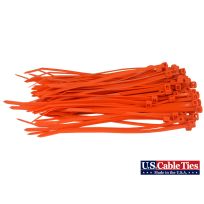 US Cable Ties Standard Duty Cable Ties, 100-Pack, SD11OR100, Orange, 11 IN