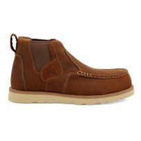 Twisted X Men's 4" Work Chelsea Wedge Sole Boot, Composite Saftey Toe
