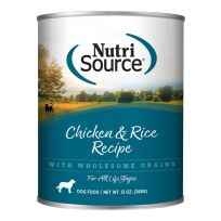 Nutri Source Chicken & Rice Formula Dog Food, 009-810-03, 13 OZ Can