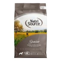 Nutri Source Senior Chicken & Rice Formula Dog Food, 009-242-03, 12 LB Bag