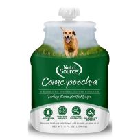 Nutri Source Come-pooch-a Turkey Bone Broth Recipe with Postbiotics for Dogs, 009-071-03, 12 OZ Pouch