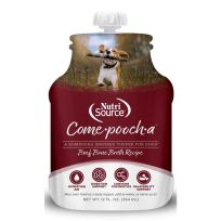 Nutri Source Come-pooch-a Beef Bone Broth Recipe with Postbiotics for Dogs, 009-072-03, 12 OZ Pouch