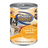 Nutri Source Lamb & Rice Formula Dog Food, 009-811-03, 13 OZ Can