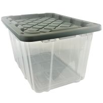 Edge Plastics Inc. Heavy Duty Clear Tough Tote, 2027-19306, 27 Gallon