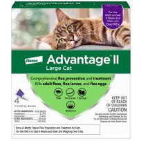 Elanco™ Advantage™II Flea Prevention and Treatment for Large Cats, Over 9 lbs, 4-Doses, ADV20224