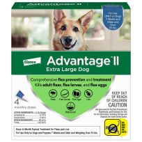 Elanco™ Advantage™II Topical Flea Treatment for X-Large Dogs Over 55 LB, 4-Doses, ADV20305