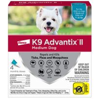 Elanco™ K9 Advantix™II Flea, Tick, Mosquito Prevention for Medium Dogs 11-20 LB, 4-Doses, ADX20372