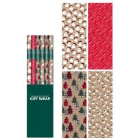 Papercraft Traditional Kraft Gift Wrap, Assorted, IG164999, 35 SQ FT