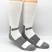 DEWALT Heavyweight Cushioning Bootcut Work Sock, 3-Pack, DXSC226, White, 10 - 13