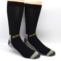 DEWALT Non-Binding Crew Work Sock, 2-Pack, DXSC108, Black, 10 - 13