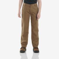 Carhartt Boy's Rugged Flex Loose Fit Canvas Utility Bootcut Work Pant