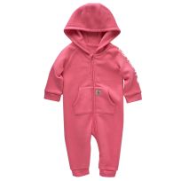 Carhartt Girl's Long-Sleeve Fleece Zip-Front Hooded Coverall