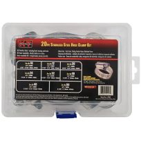 K-T Industries Hose Clamp Kit, 20-Piece, 5-9203