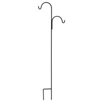 American Gardenworks Urban Garden Tall Offset Shepherd Hook, 90 IN, UGSQTOFMB