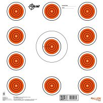 ALLEN® EZ Aim® Paper Shooting Targets 12" Square 11-Spot Indoor Targets, 13-Pack, 15245