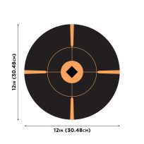 ALLEN® EZ Aim® Adhesive Splash Reactive Paper Shooting Targets, 5-Pack, 15376