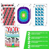 ALLEN® EZ Aim® Fun Get the Game On Paper Shooting Targets, 8-Pack, 15642