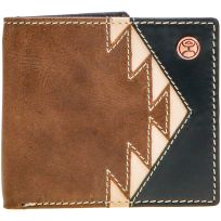 Hooey Tonkawa Bifold Wallet, HBF006-BRBK, Brown