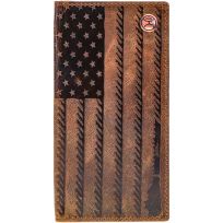 Hooey Liberty Roper Rodeo Wallet, HW003-BRBK, Brown