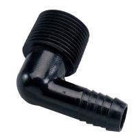 Orbit 3/4 IN MPT x 1/2 IN Barb Riser Flex Pipe Elbow, 94360