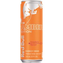 Red Bull Energy Drink, The Amber Edition, Strawberry Apricot, RB240073, 12 OZ